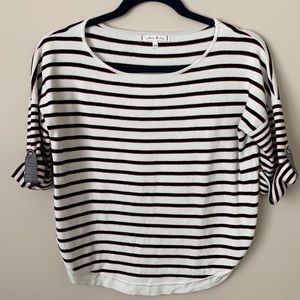 Striped Cropped Sweater